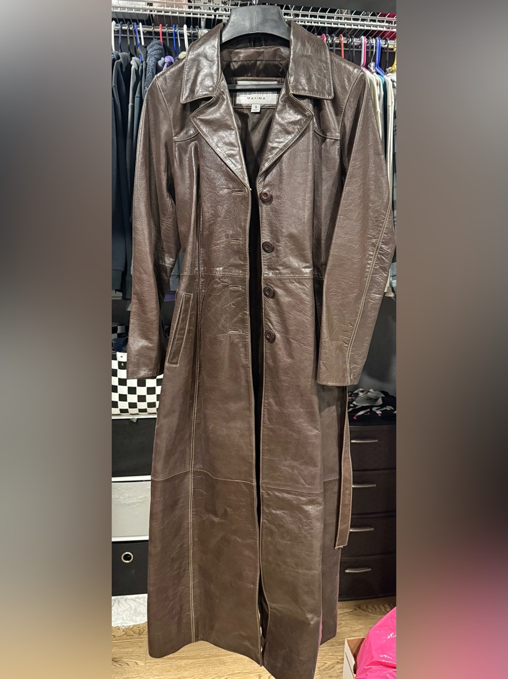 Wilsons Leather brown coat-new with tag